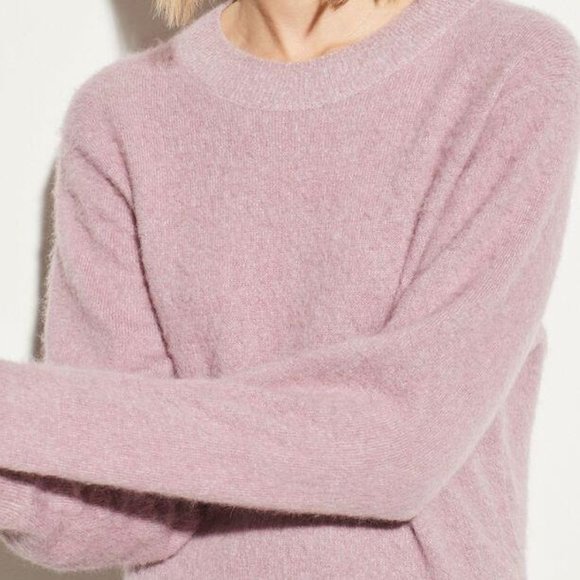 Vince Sweaters - Vince | brushed mohair rosa crewneck sweater | L